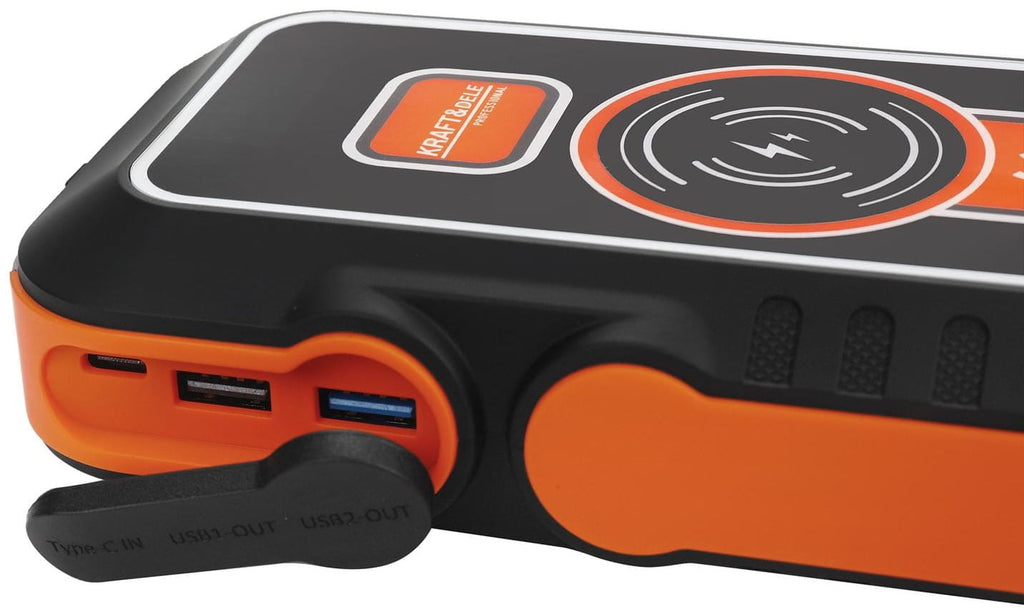 KRAFT&DELE 12 V käivitusabi, akupank ja taskulamp koos kohvriga, 16 000 mAh KD5493 – pilt 8