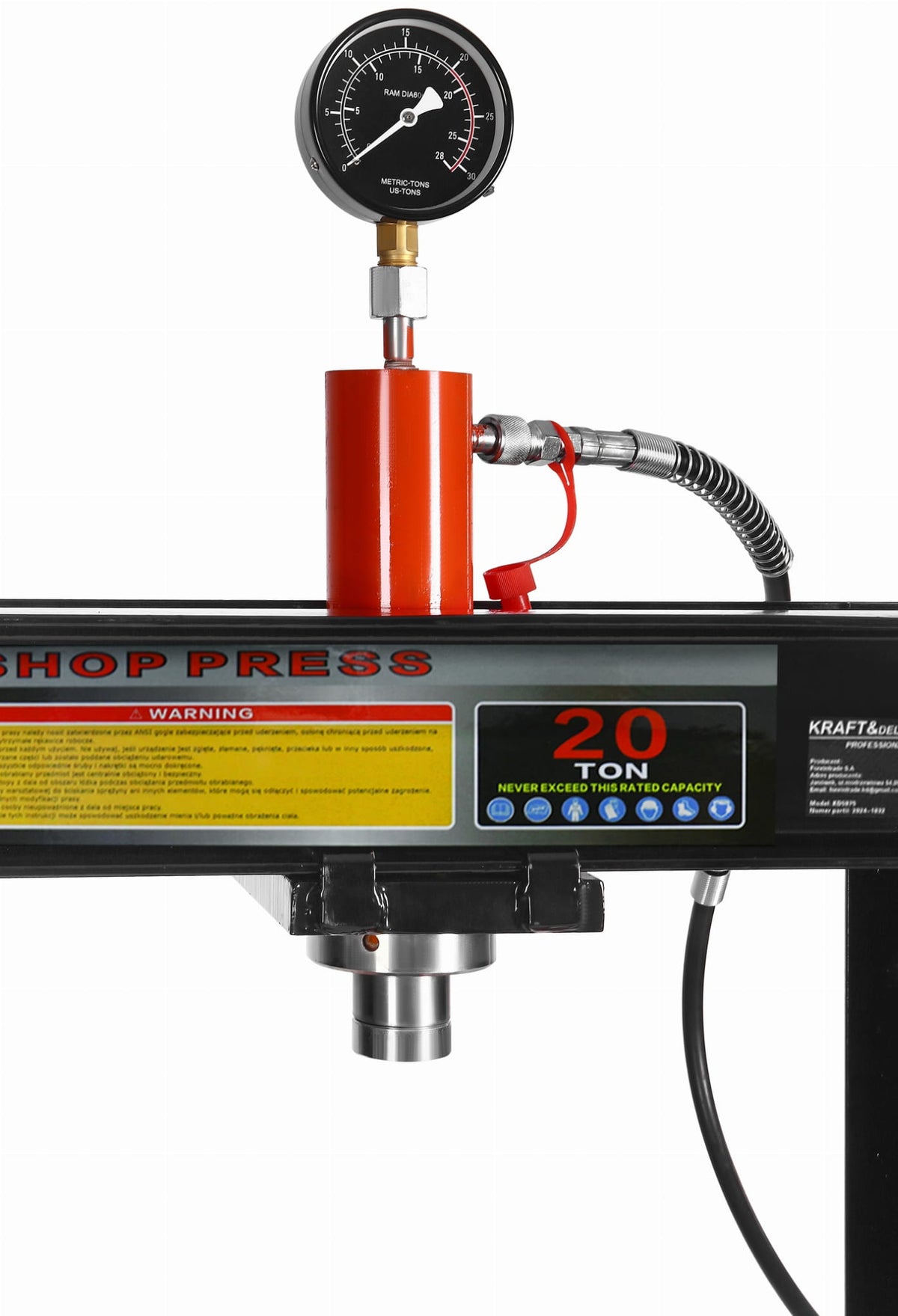 20 t hüdrauliline press külgsuunas nihutatava kolviga KD5875 – pilt 8