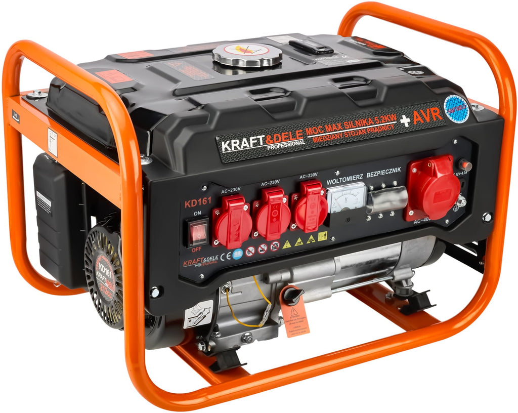 KRAFT&DELE kolmefaasiline bensiinigeneraator 3500 W 12/230/380 V KD161 – pilt 1