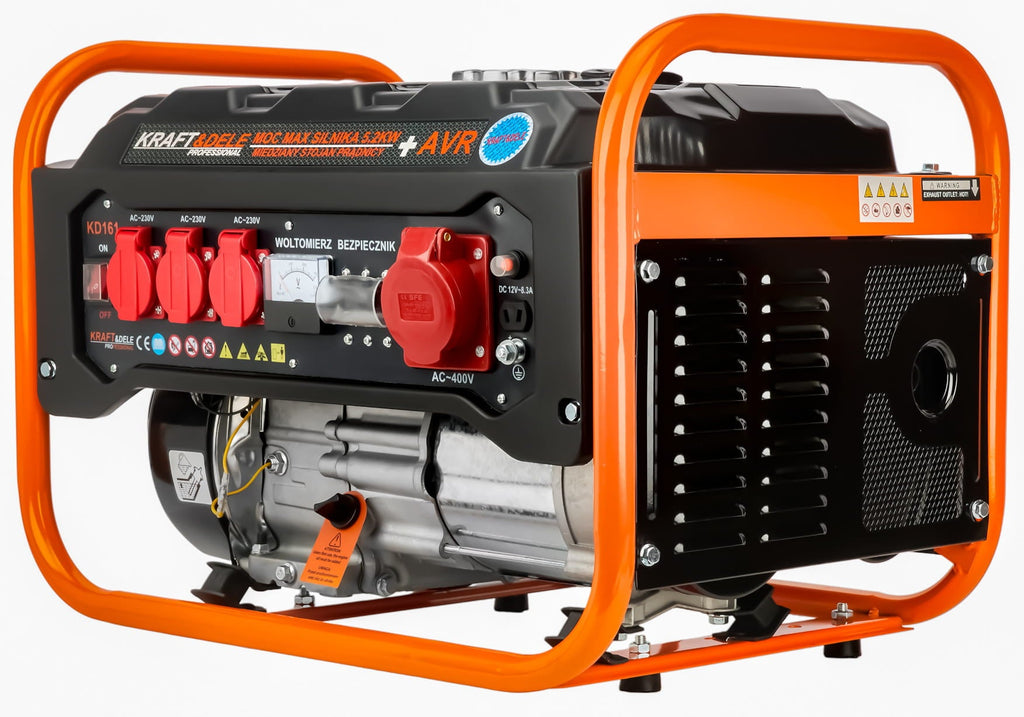 KRAFT&DELE kolmefaasiline bensiinigeneraator 3500 W 12/230/380 V KD161 – pilt 2