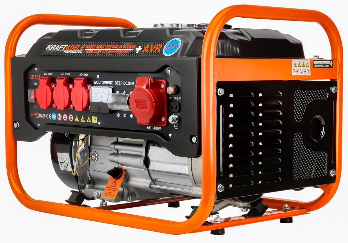 KRAFT&DELE kolmefaasiline bensiinigeneraator 3500 W 12/230/380 V KD161 – pilt 2