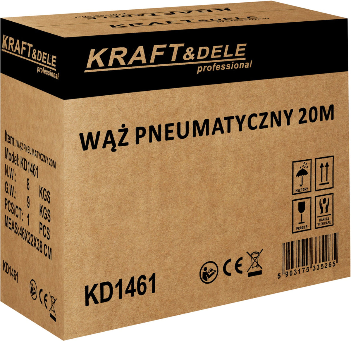 Automaatse voolikurulliga pneumovoolik 20 m KD1461 – pilt 8