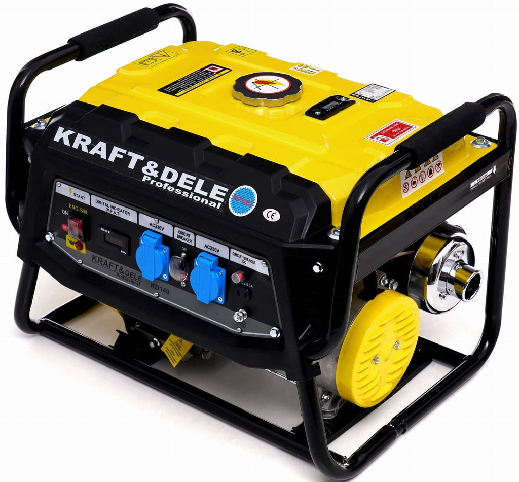 KRAFT&DELE ühefaasiline generaator 3500 W LCD-voltmeetriga 12/230 V KD149 – pilt 3
