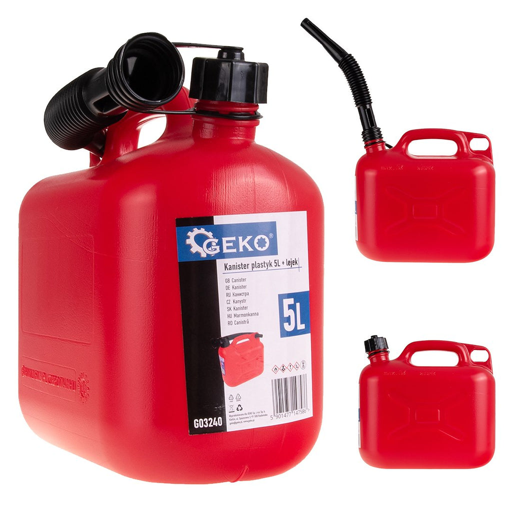 Plastist bensiinikanister, 5L – pilt 1