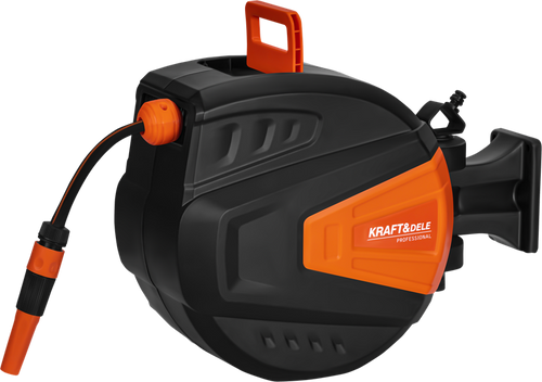 Automaatse tagasitõmbega aiavoolikukerija 15 m + 1,5 m 1/2″ KD2151 – pilt 2