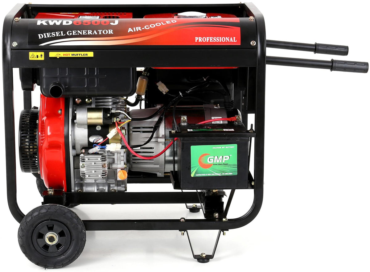 KRAFT&DELE diiselgeneraator 6500 W 12/230 V KD122 – pilt 4
