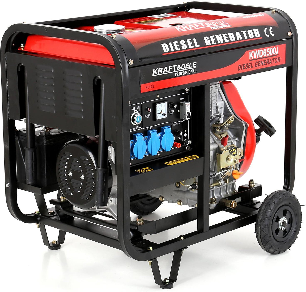 KRAFT&DELE diiselgeneraator 6500 W 12/230 V KD122 – pilt 2