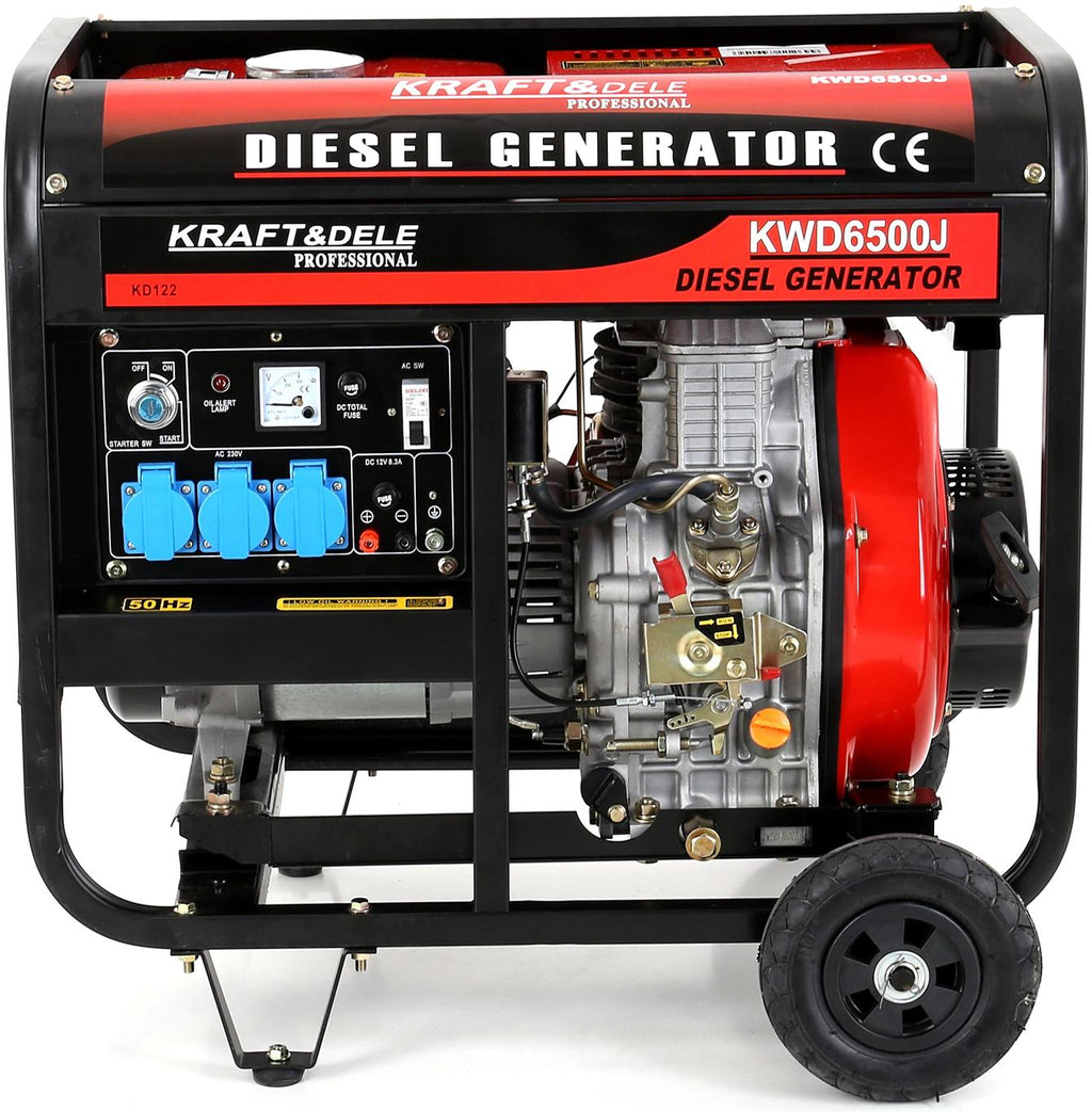 KRAFT&DELE diiselgeneraator 6500 W 12/230 V KD122 – pilt 1
