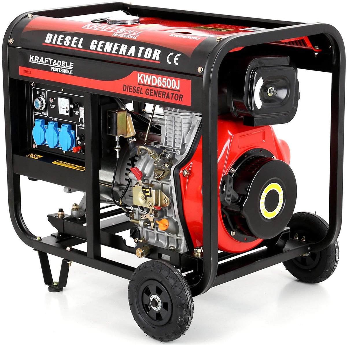 KRAFT&DELE diiselgeneraator 6500 W 12/230 V KD122 – pilt 3