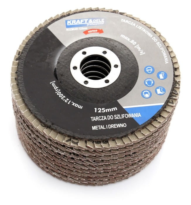 KRAFT&DELE Lamell-lihvketas 125 mm P80 10tk KD967