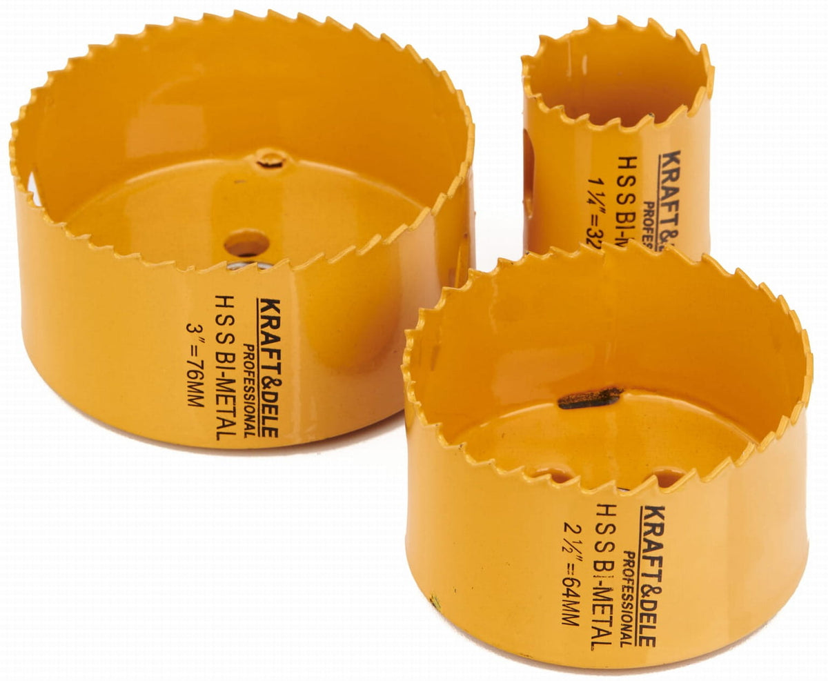 Bimetall-augusaagide komplekt puidule ja metallile, 17 tk, 19–76 mm KD10758 – pilt 8