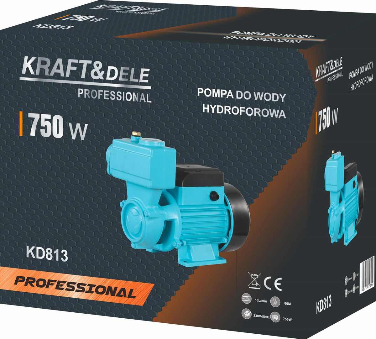 KRAFT&DELE hüdrofoorpump 750 W 55 l/min KD813 – pilt 8