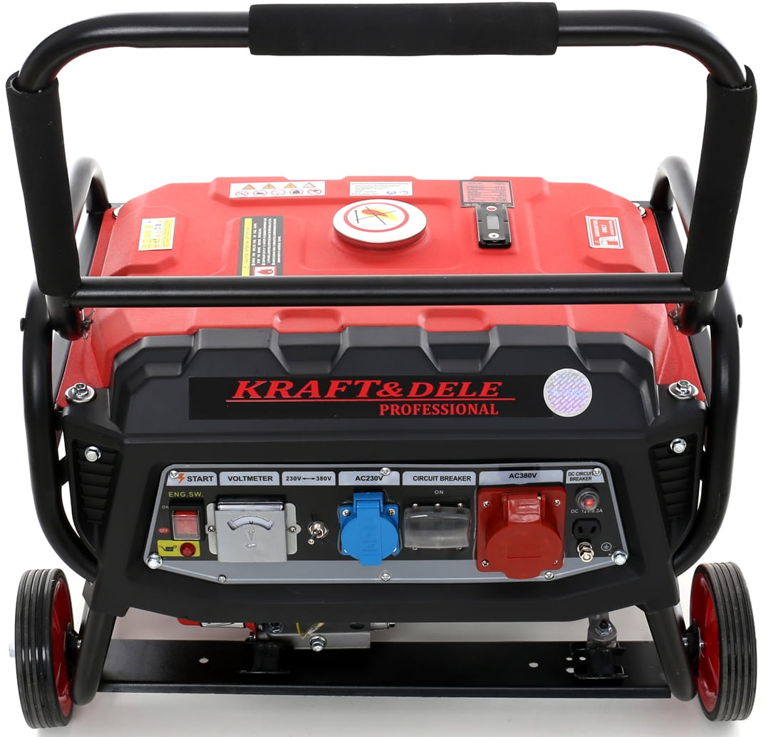 KRAFT&DELE kolmefaasiline bensiinigeneraator 3000 W 12/230/380 V KD139 – pilt 9