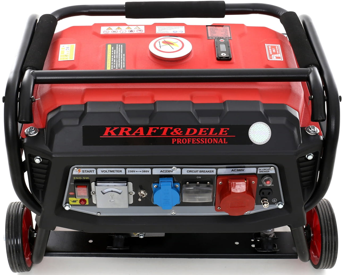 KRAFT&DELE kolmefaasiline bensiinigeneraator 3000 W 12/230/380 V KD139 – pilt 10