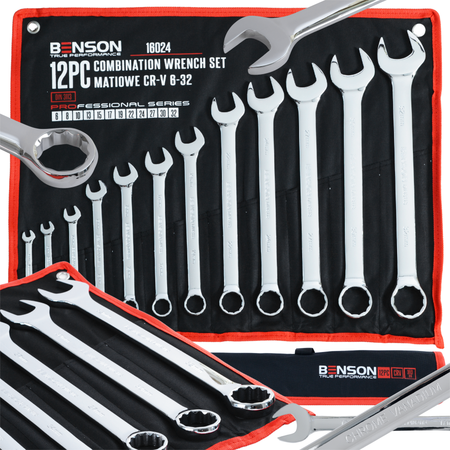 Benson by Black 12-osaline leht-silmusvõtmete komplekt 6–32 mm 16024 – pilt 1