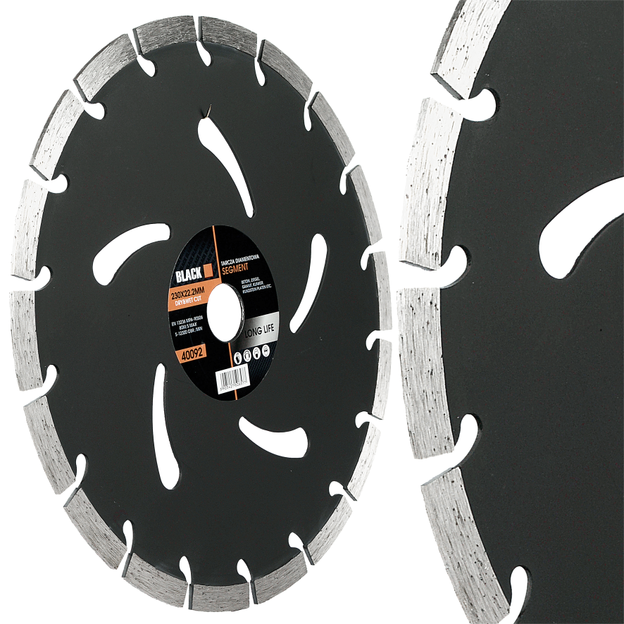 BLACKTOOLS segmenteeritud teemantlõikeketas betoonile 230 × 22,23 mm 40092 – pilt 3