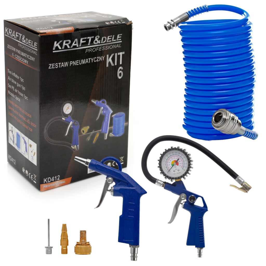 KRAFT&DELE 6-osaline pneumaatikakomplekt KD412 – pilt 1
