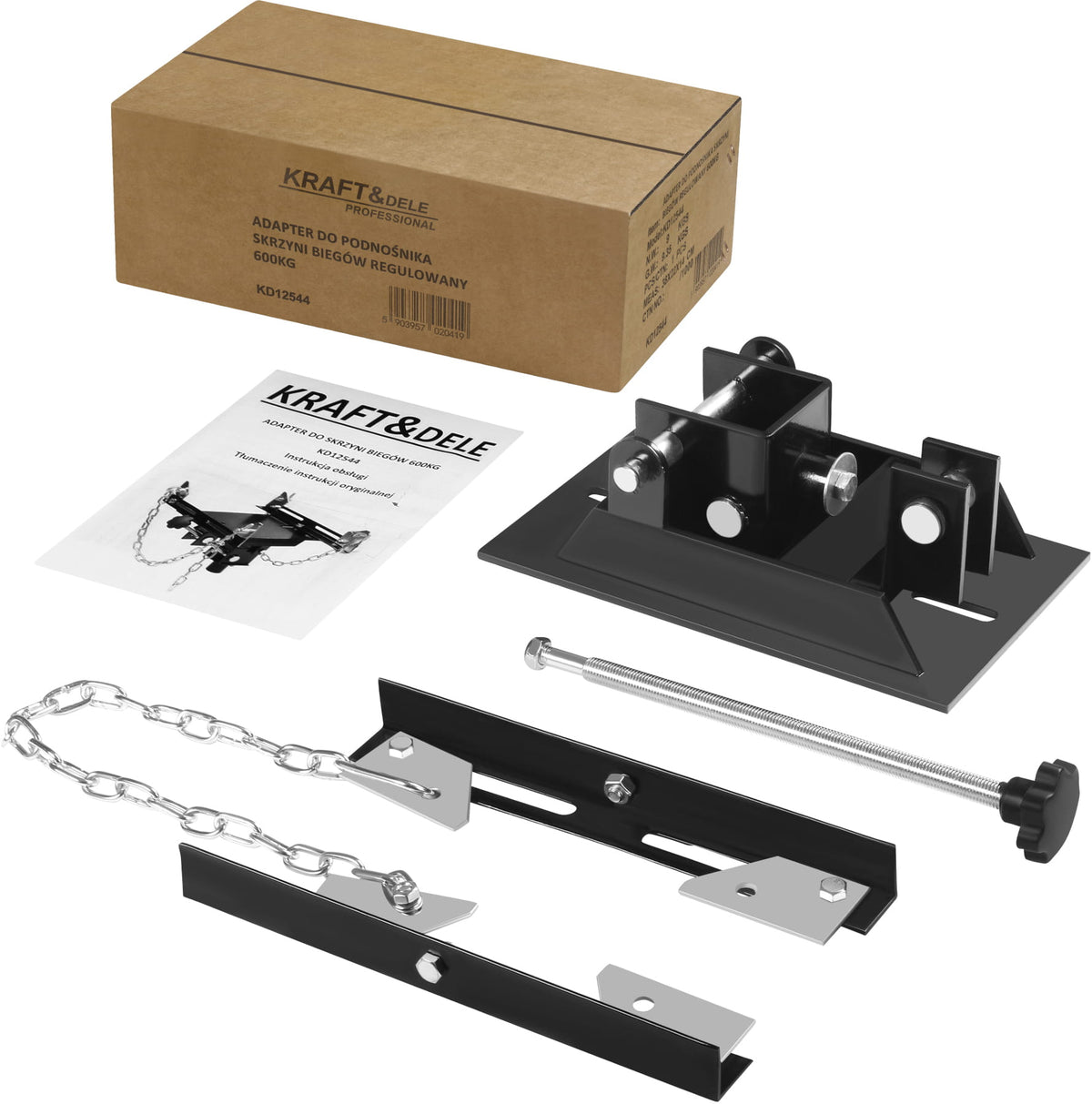 KRAFT&DELE käigukastitõstuki adapter 600 kg KD12544 – pilt 9