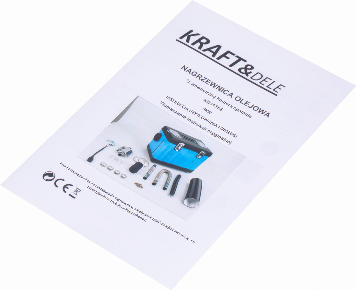 KRAFT&DELE 9 kW õliküttel töötav parkimiskütteseade 12 V / 24 V / 230 V KD11784 – pilt 9
