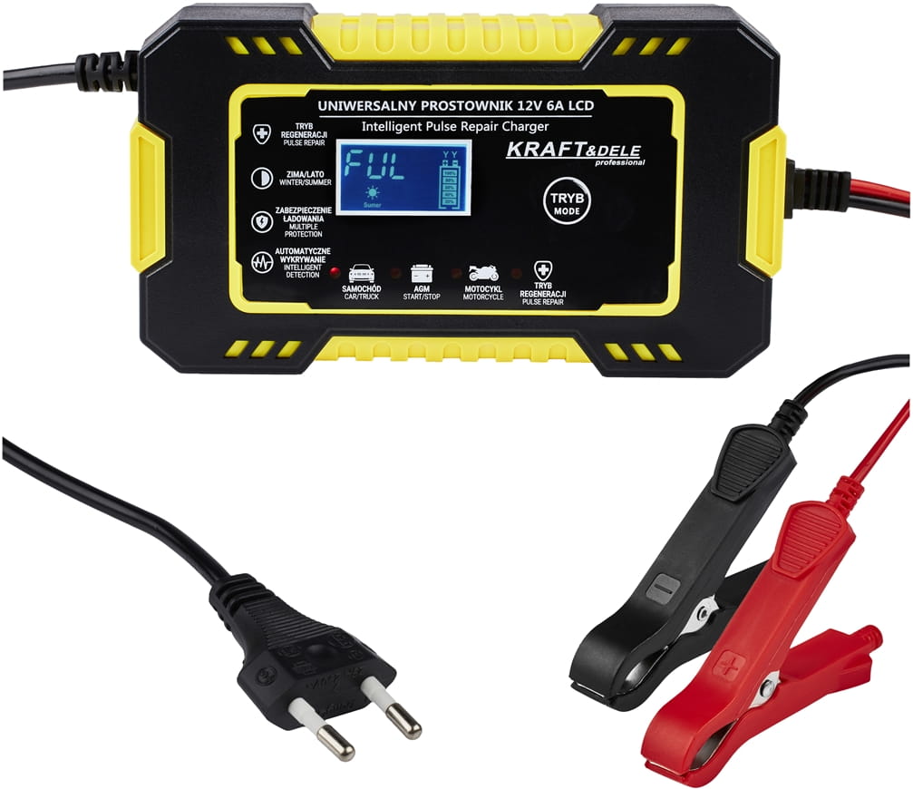 KRAFT&DELE automaatne LCD-akulaadija 12 V / 6 A KD1290 – pilt 1