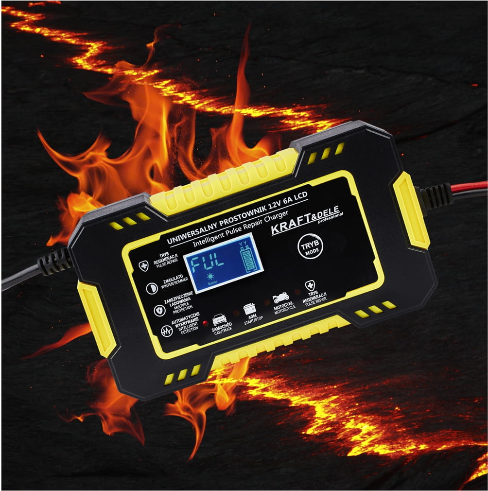 KRAFT&DELE automaatne LCD-akulaadija 12 V / 6 A KD1290 – pilt 3