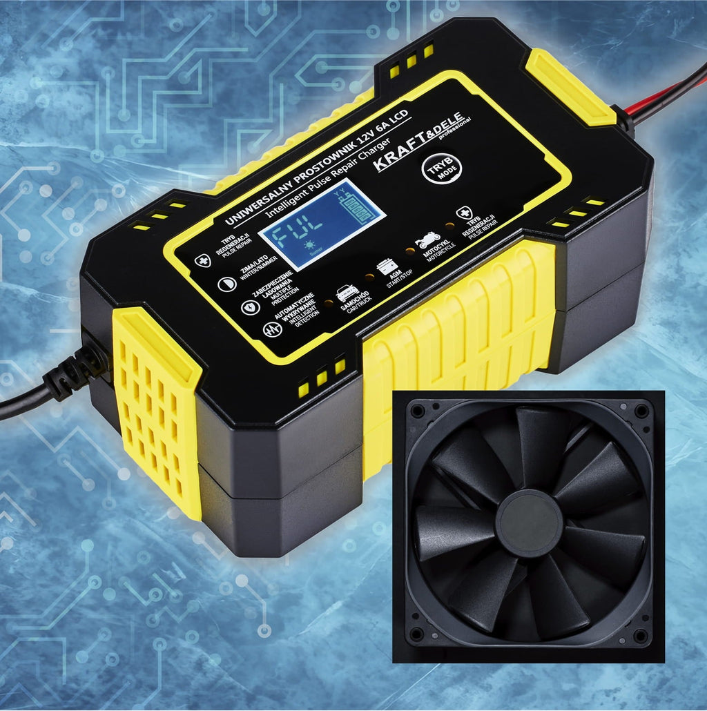 KRAFT&DELE automaatne LCD-akulaadija 12 V / 6 A KD1290 – pilt 8