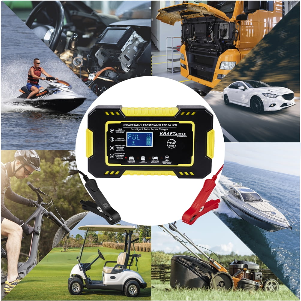 KRAFT&DELE automaatne LCD-akulaadija 12 V / 6 A KD1290 – pilt 10