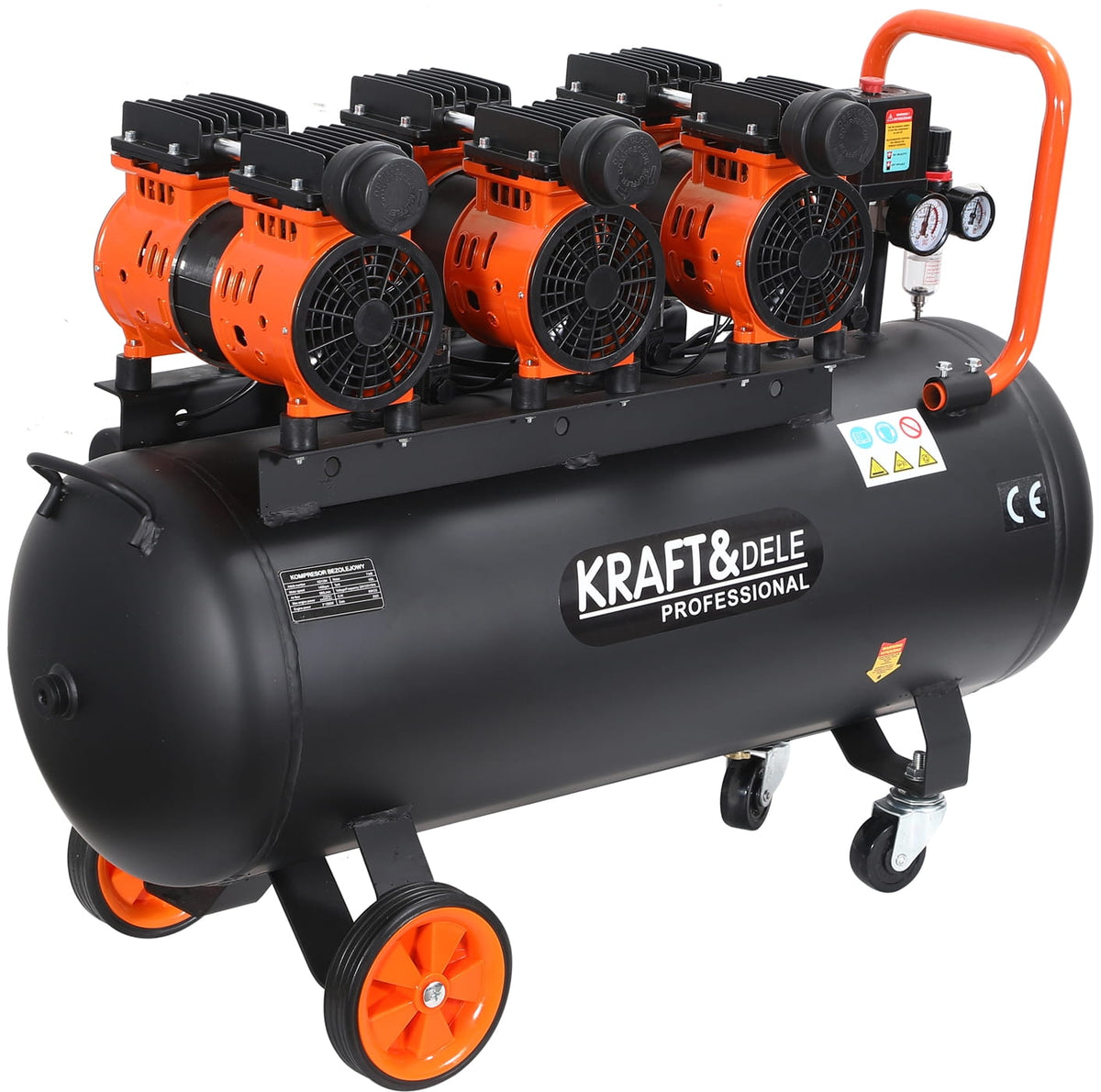 Õlivaba õhukompressor 100 l 580 l/min 6 kW KD1394 – pilt 5