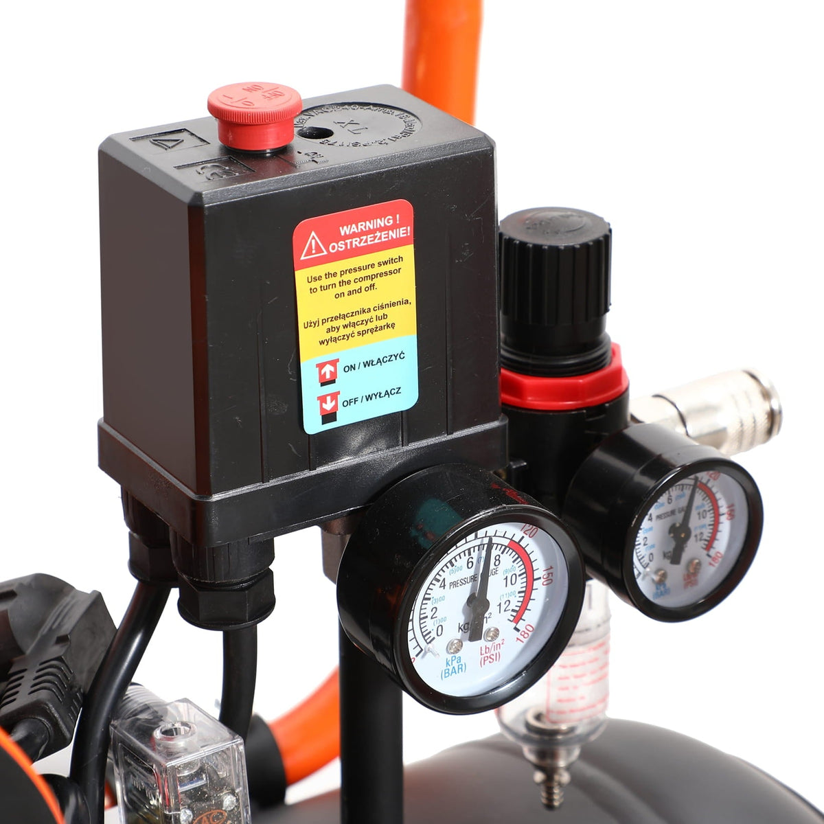 Õlivaba õhukompressor 100 l 580 l/min 6 kW KD1394 – pilt 10