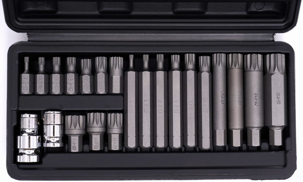 M4–M18 spline-otsikute komplekt, 22 tk KD10539 – pilt 6