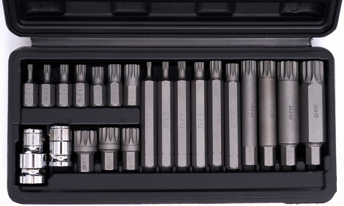 M4–M18 spline-otsikute komplekt, 22 tk KD10539 – pilt 6