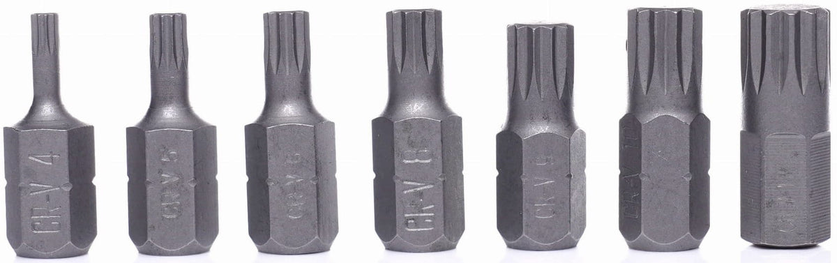 M4–M18 spline-otsikute komplekt, 22 tk KD10539 – pilt 8