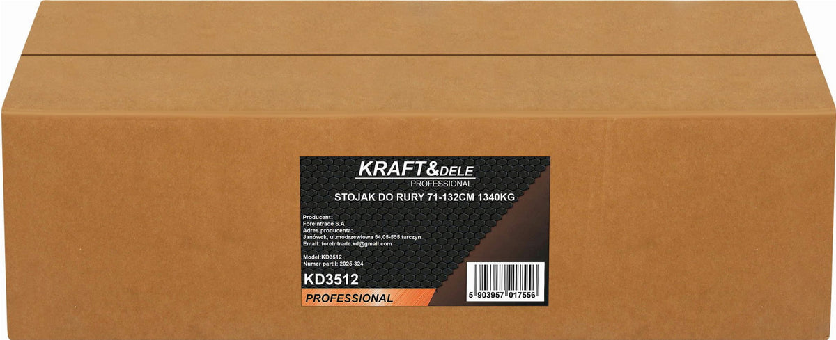 KRAFT&DELE reguleeritav torutugi 71–132 cm, 1340 kg, 1 tk KD3512 – pilt 9