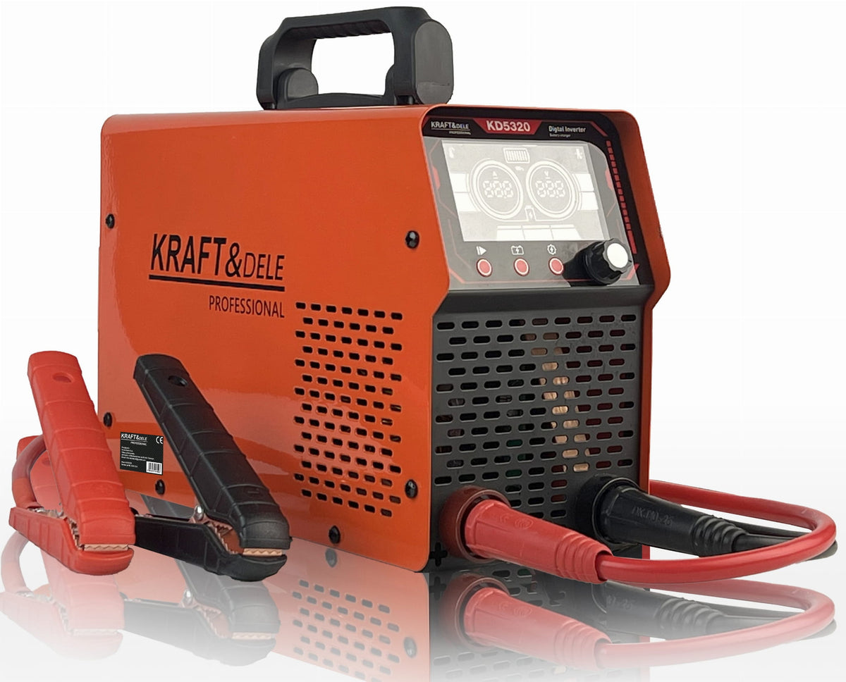 KRAFT&DELE 12/24 V käivitusfunktsiooniga akulaadija 55 A 500 A 50–800 Ah KD5320 – pilt 2