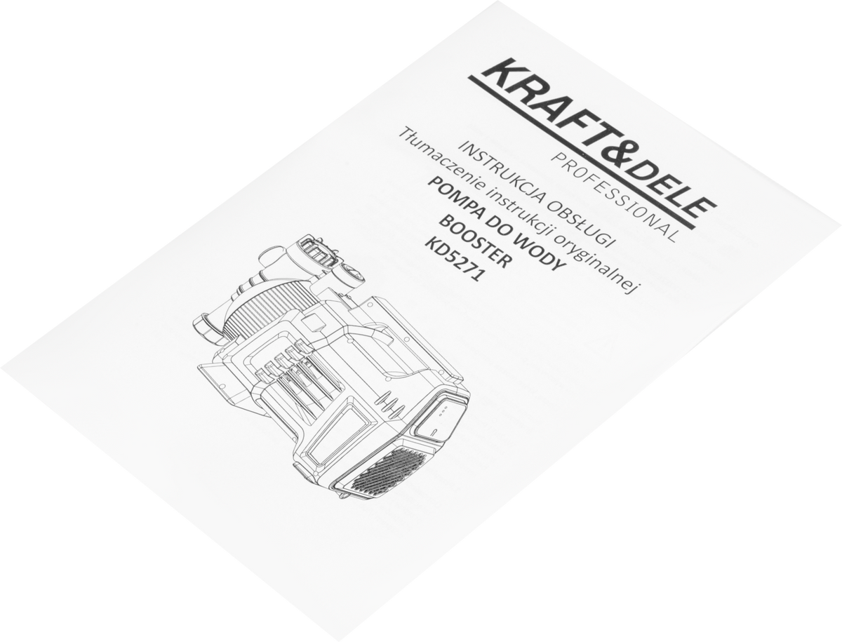 KRAFT&DELE aiapump 1500 W 4700 l/h KD5271 – pilt 10
