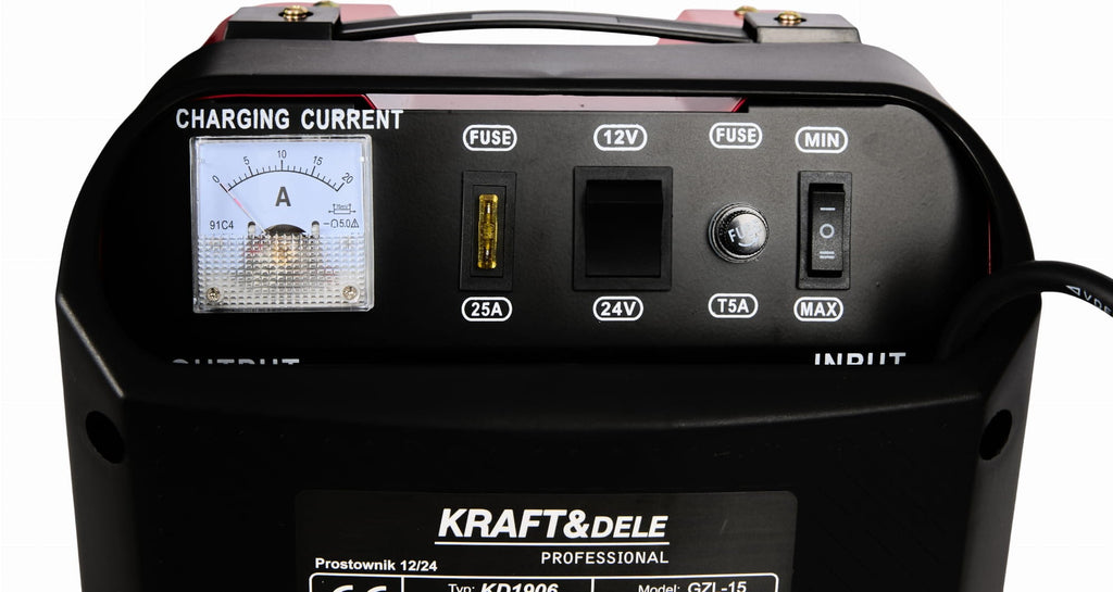 KRAFT&DELE autoakulaadija 12/24 V 20 A 60–200 Ah KD1907 – pilt 3