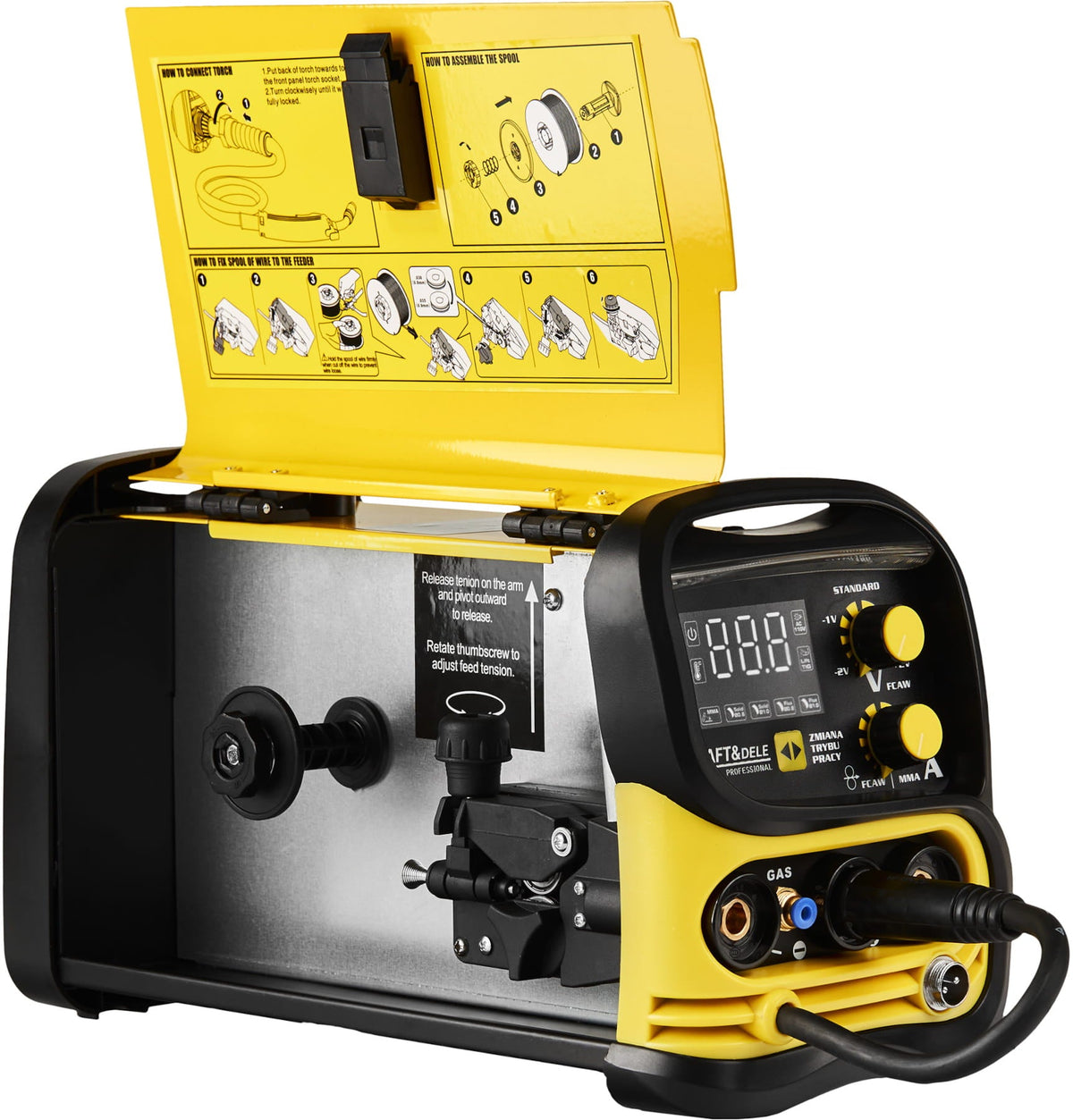 KRAFT&DELE IGBT MIG/MMA/TIG LIFT gaasi- ja gaasita keevitusaparaat KD1882 – pilt 8