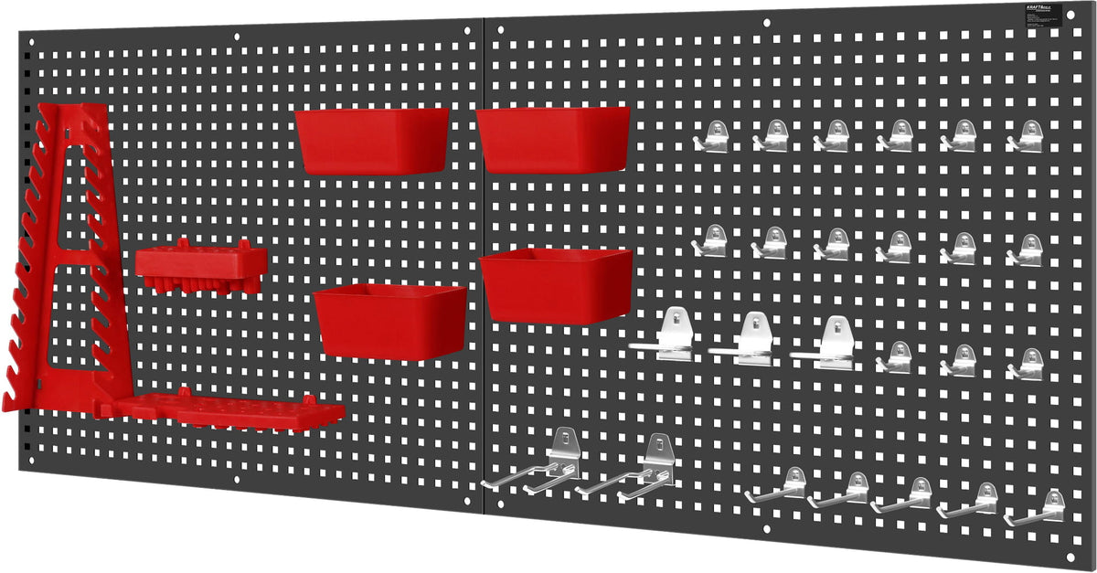 KRAFT&DELE metallist perforeeritud tööriistapaneelide komplekt 112 × 45 cm KD11897 – pilt 4