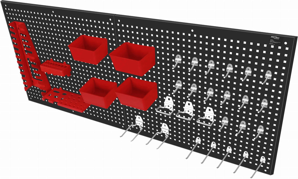 KRAFT&DELE metallist perforeeritud tööriistapaneelide komplekt 112 × 45 cm KD11897 – pilt 5