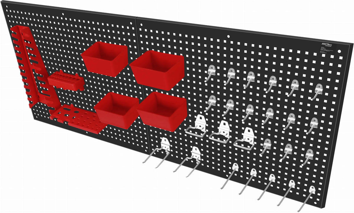 KRAFT&DELE metallist perforeeritud tööriistapaneelide komplekt 112 × 45 cm KD11897 – pilt 5