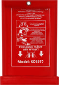 KRAFT&DELE klaaskiust tulekustutustekk 1,2 × 1,8 m KD3670 – pilt 1