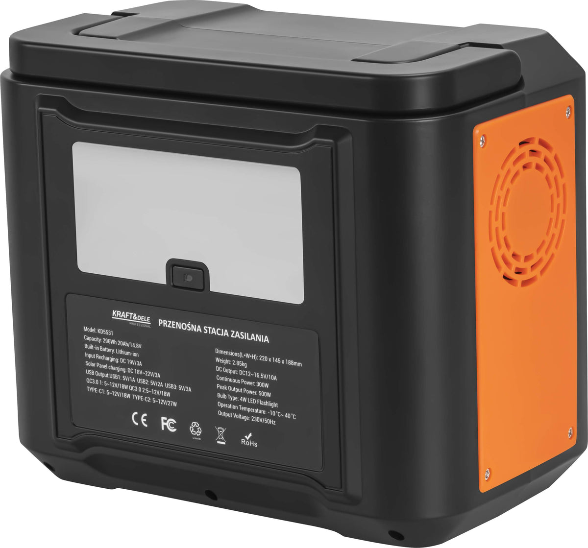 KRAFT&DELE kaasaskantav toitejaam 296 Wh 20 Ah / 14,8 V KD5531 – pilt 6