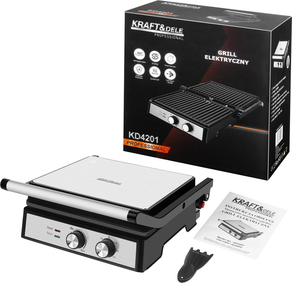 Elektriline kontaktgrill 2400 W rasvakogumisalusega KD4201 – pilt 10