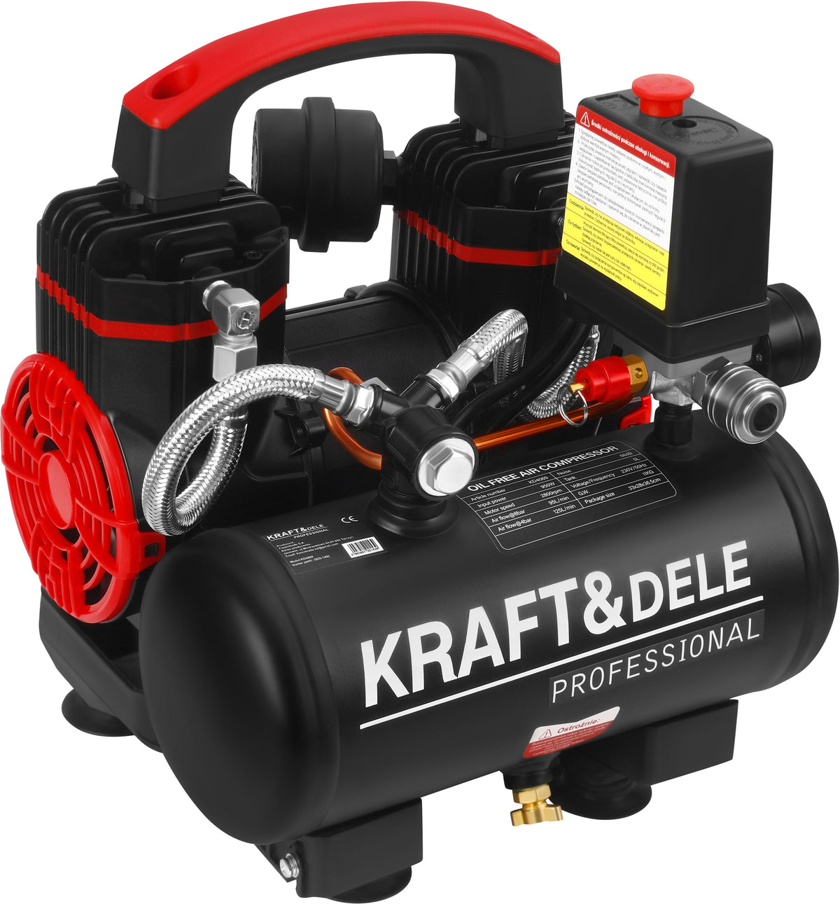 Õlivaba kompressor 950 W 5 l KD4069 – pilt 3