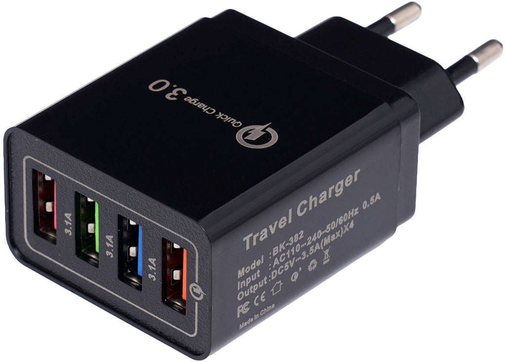 KRAFT&DELE 4 USB-pordiga Quick Charge 3.0 seinalaadija KD1239 – pilt 1
