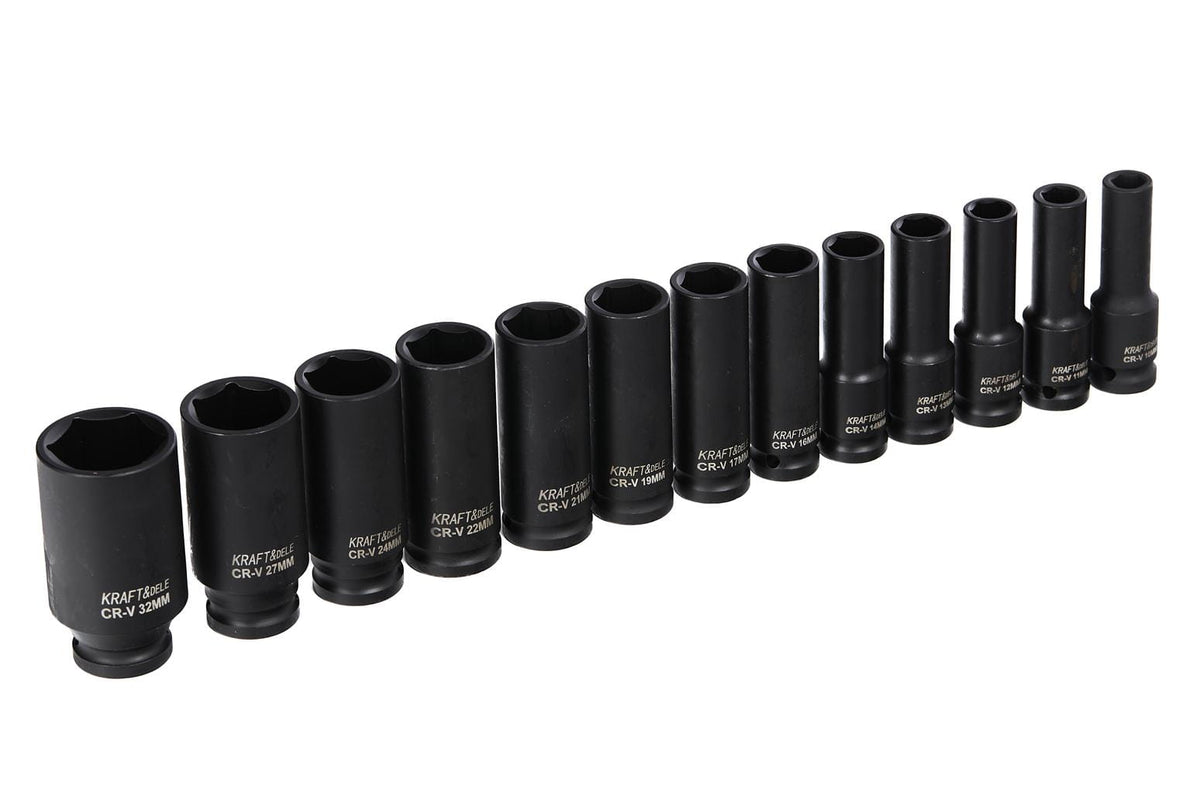 KRAFT&DELE Löökpadrunite komplekt 1/2" 10–30 mm KD10521