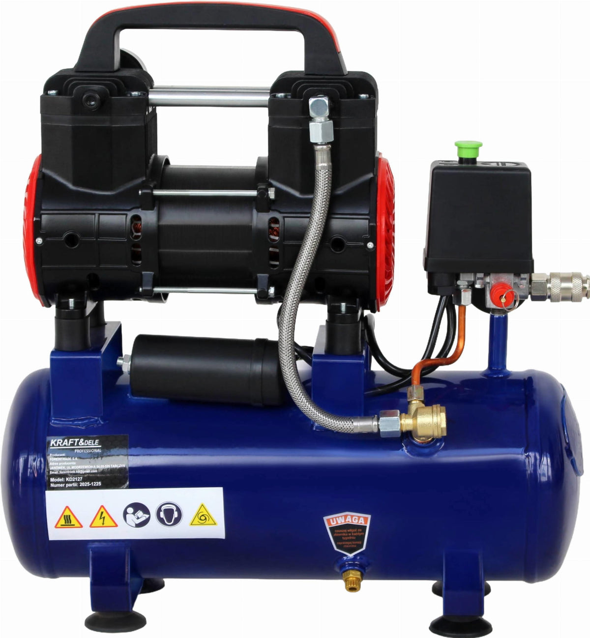 KRAFT&DELE Õlivaba kompressor 9L 230V 1200W KD4090