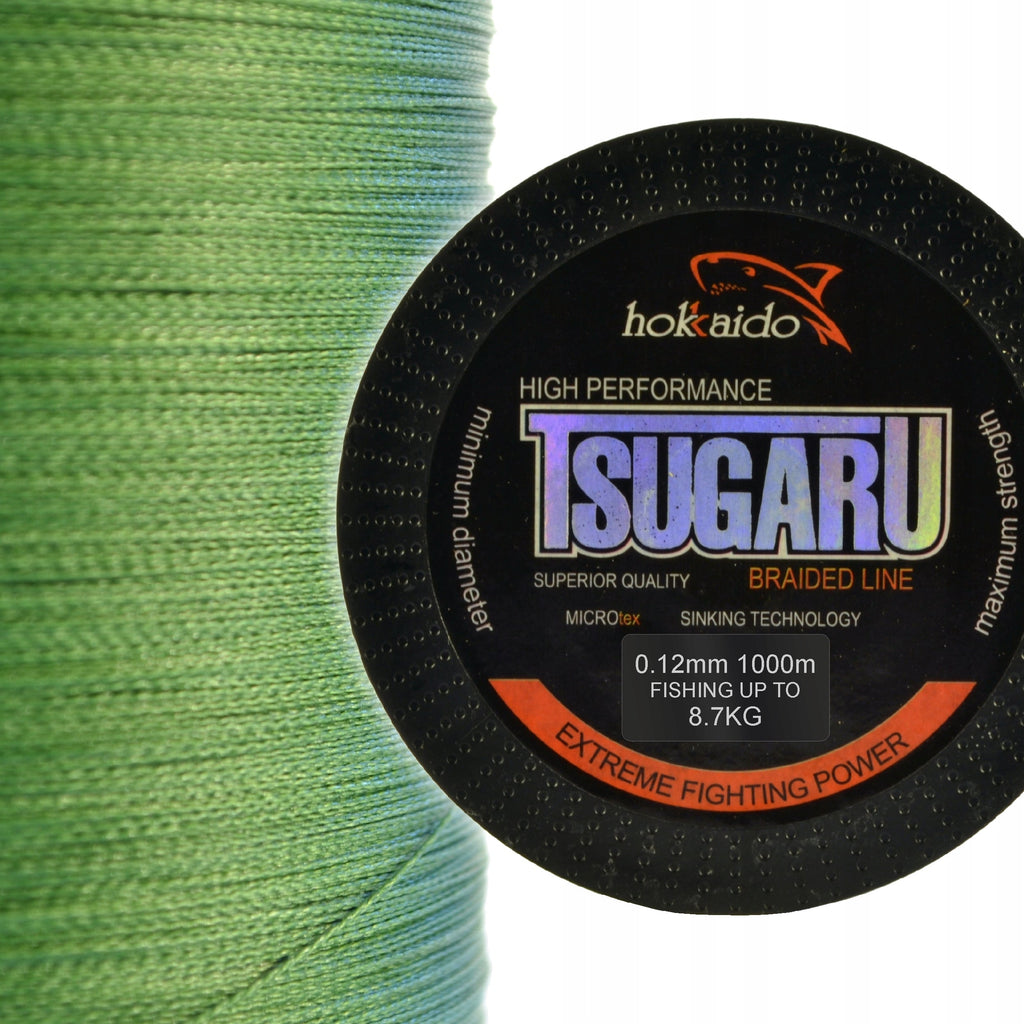 Hokkaido Tsugaru 4-kiuline punutud õngenöör 0,24 mm 1000 m 19,3 kg W21015-24 – pilt 4
