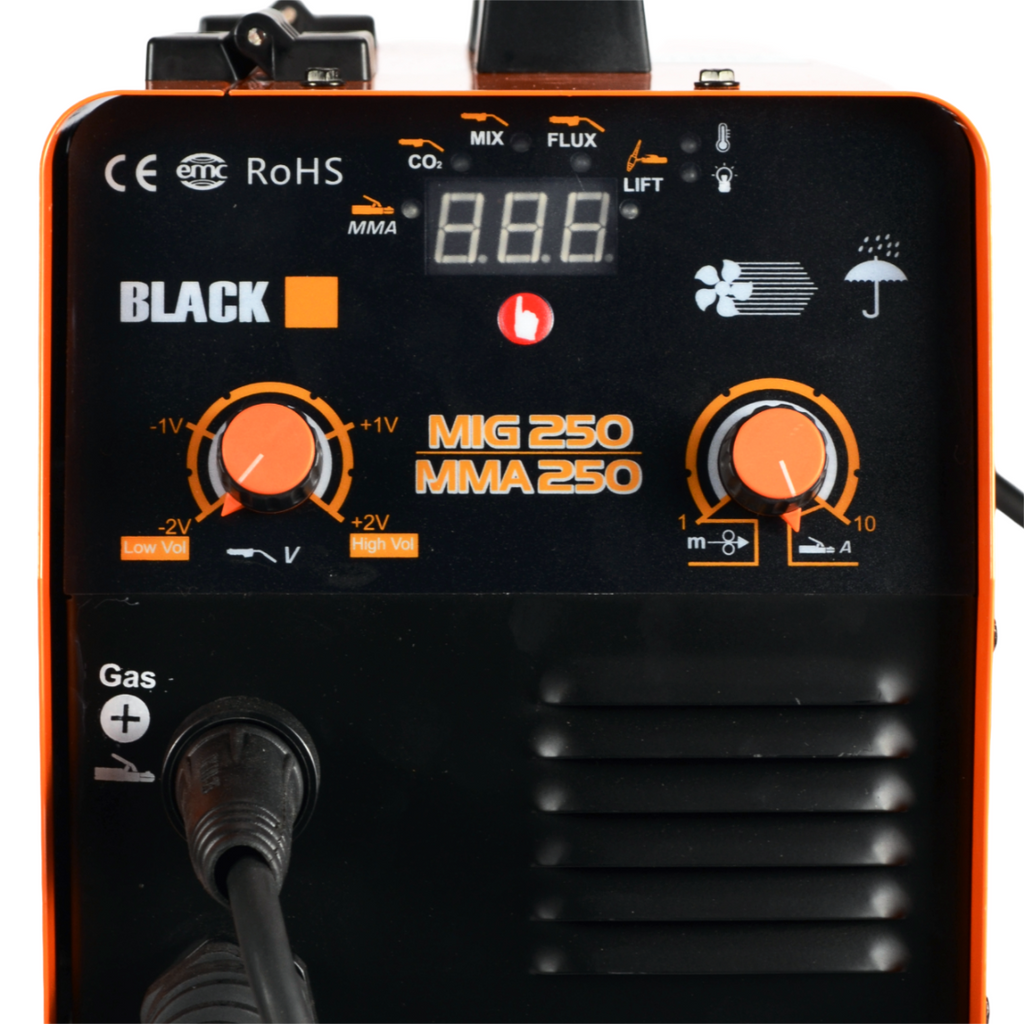 Blacktools MIG/MAG/FLUX/MMA keevitusseade 250 A 37415 – pilt 3