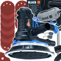 Must LED-valgustusega krohvi- ja kipsplaadipindade lihvmasin 42606 – pilt 1